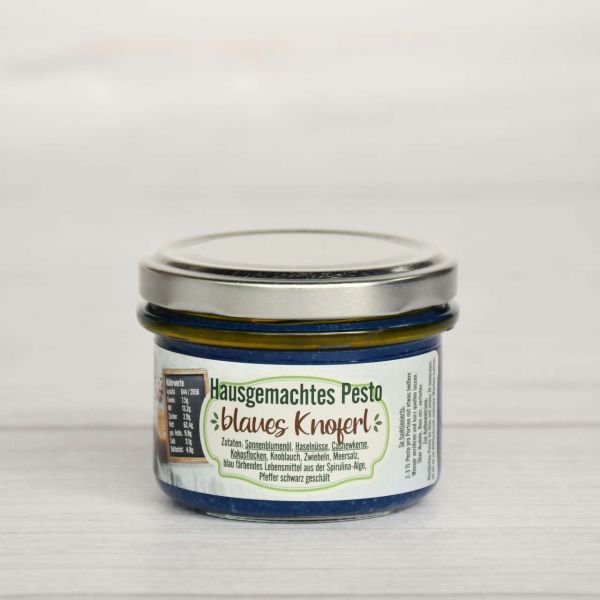 Pesto "blaues Knoferl"