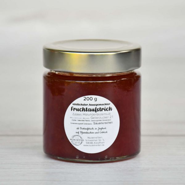 Holunderblütensud/Sauerkirsche - Fruchtaufstrich