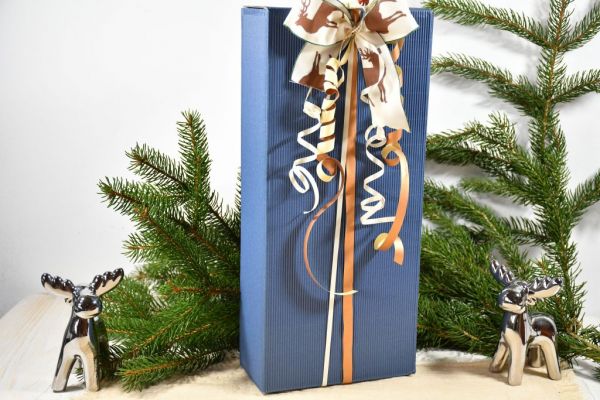 Geschenkkarton dunkelblau / Weihnachten