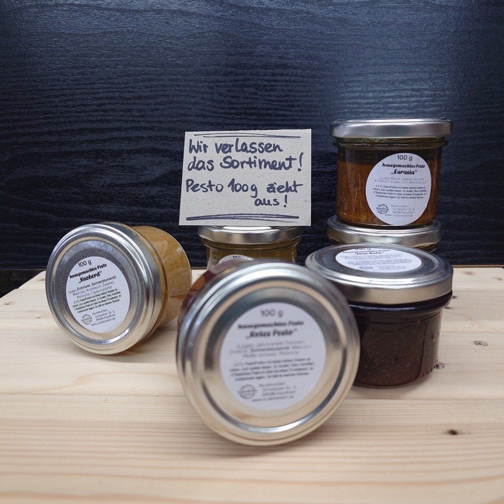 100g Pesto im Rausverkauf
